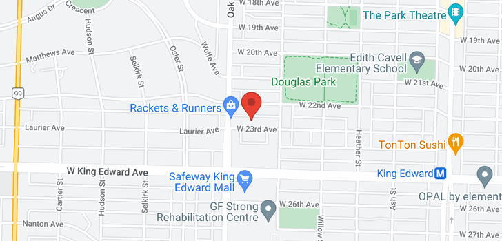 map of 959 W 23RD AVENUE